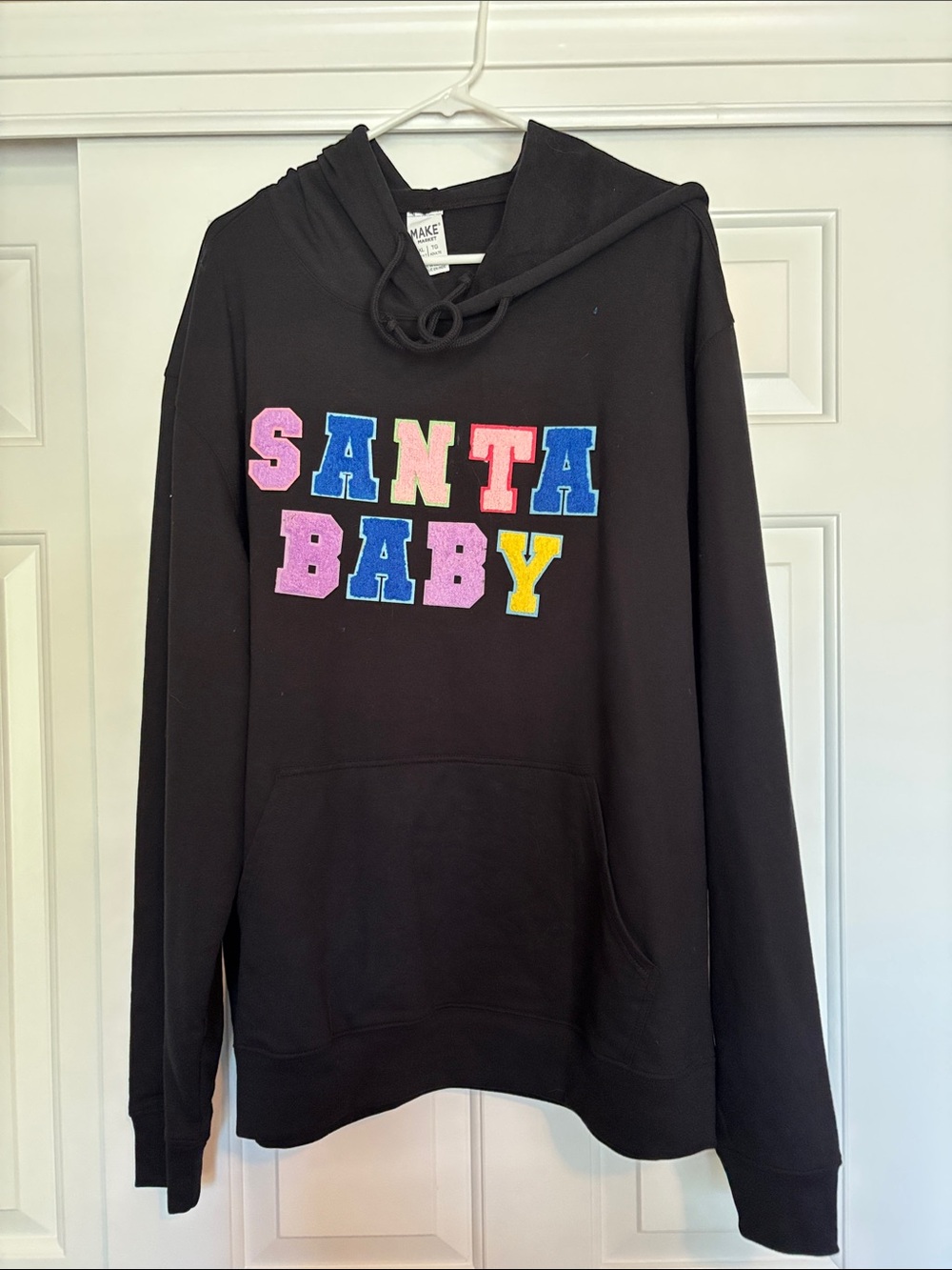 Black 'Santa Baby' Crewneck Sweatshirt size xl